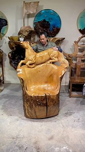 264K views · 2.3K reactions | A Hand-Carved Horse Chair #TimberCraft #HomeImprovement #woodworking | Timber Craft | Facebook