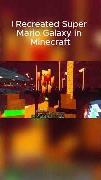 I Recreated Super Mario Galaxy in Minecraft Part 1 #minecraft#supermariogalaxy#supermariogalaxymovie