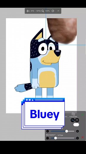 Realistic Bluey Speed Art with Ibispaintx