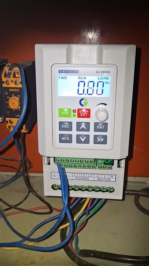 Emotron VFD Setup & Testing | 3 Phase Motor Run Check #shorts #viral #ytshorts #electricalwork