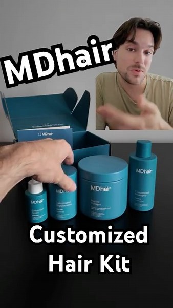 MDhair Kit Review: Hair Regrowth Products (Shampoo, Serum, Supplements, Collagen)