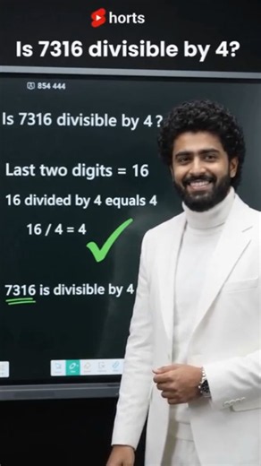 Divisibility Rule of 4 in 5 Seconds! 🤯 | #1 Online Maths Expert Tutor