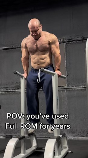 Dip tips: 1.) Shoulder and elbow comfort are priority #1 on all dips, and the biggest factor in that is hand placement. Experiment with different grip widths to see what feels best for you. 2.) The lower you go, the bigger the loaded stretch on the triceps, the more growth. Go as deep as is ok on your joints, which for most people is as deep or deeper than I go in this video. 3.) Going slow on the way down and even pausing at the bottom can make the exercise both safer and more effective. Don’t 