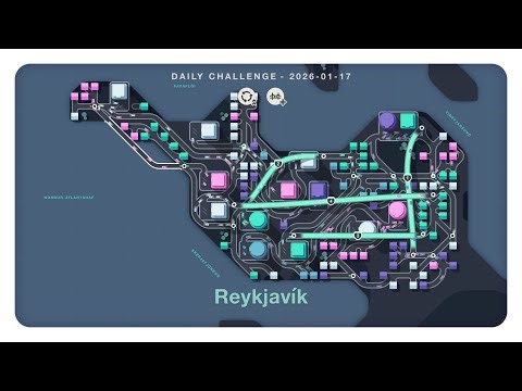 mini motorways (daily challenge 2026 01 17) [no commentary gameplay]