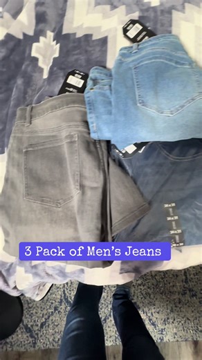 Men’s 3 Pack Flex Stretch Slim Jeans Straight Jean Denim #mensjeans #mensfashion #giftsforhim #jeans