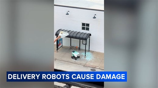 Chicago leaders speak out after delivery robots cause damage at CTA bus shelters