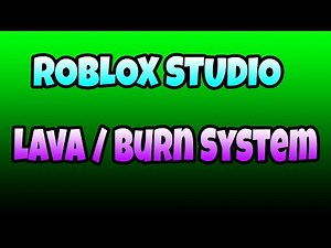 Roblox Studio: Lava / Burn Effect System Showcase | Link in Discription
