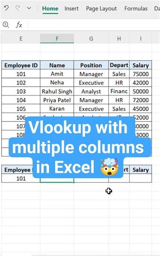 Advanced VLOOKUP Trick You Must Know ⚡