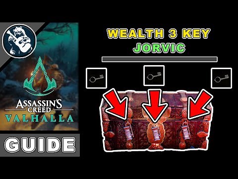 3 Chest Key for Assassins Creed Valhalla Jorvik Wealth