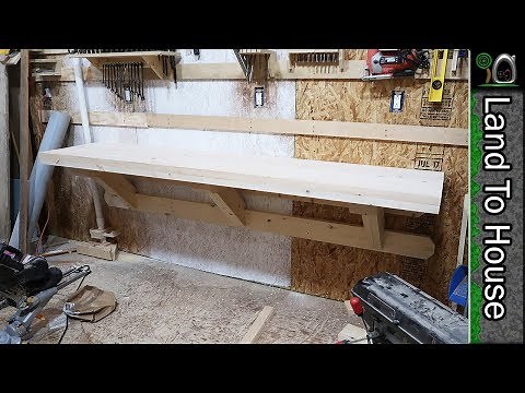 DIY Wall Mount Workbench - Build a Workshop #54