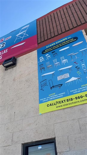 Summer is around the corner. Everyone is looking to start a Party Rental business or any tables and chairs in incredible units for the house. Contact us visit our showroom. We do shipping pick up best prices high-quality items. Sillas mesa tables chairs inflatables