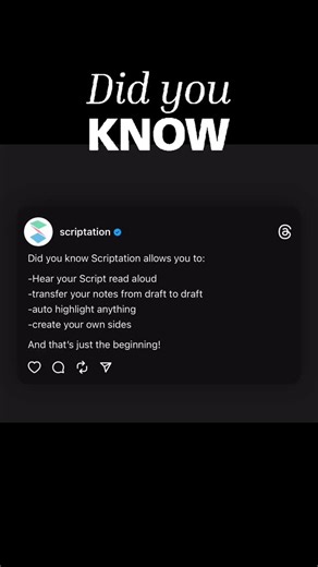 Scriptation on Instagram: "Did you know Scriptation is the industry standard app for all things film and tv production for a fraction of the cost of anything other app on the market! Ask me how I know"