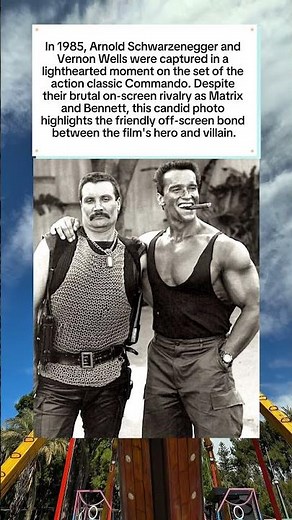 Schwarzenegger and Vernon Wells: The Set of Commando 1985 🎬