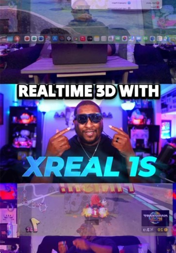 Make Every Screen📱💻 3D With XREAL‼️ @XREAL Global just dropped the all new XREAL 1S and it LEVELS UP🔥 any device you plug it into 👏🏾 Not only can it turn any screen into a massive cinematic display, it can now also do real-time 2D → 3D conversion which means every app and game becomes that much more immersive 🚀 (Coming Soon To XREAL One Pro As Well🤓⚡️) And with XREAL Neo, you can now charge and play at the same time🎉 and even use XREAL glasses with Nintendo Switch1 & 2 🎮 No dock⚡️No TV⚡