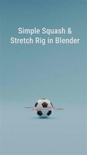 Simple Squash & Stretch Rig in Blender | Simple ball rig | Tutorials #blender #3drigging #rigging