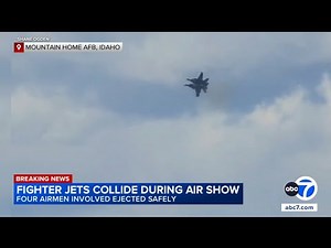 4 crew members eject after 2 Navy jets collide during Idaho air show