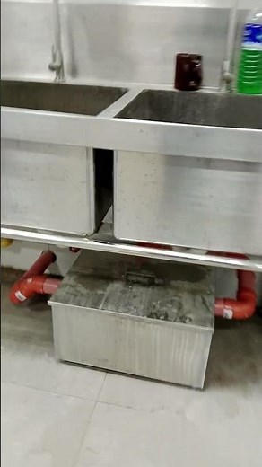 Install Grease Trap #greaaetrap #plimbing