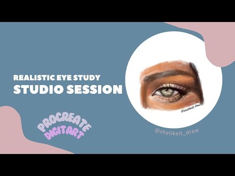 How to paint a realistic eye in procreate | full process