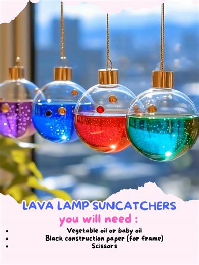 70K views · 614 reactions | Lava Lamp Suncatchers Colorful DIY Lava...