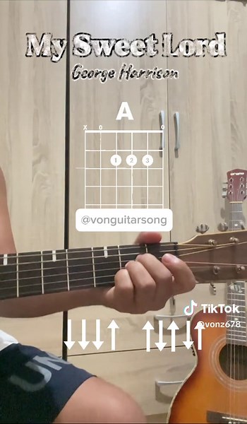 Guitar Tutorial for My Sweet Lord by George Harrison