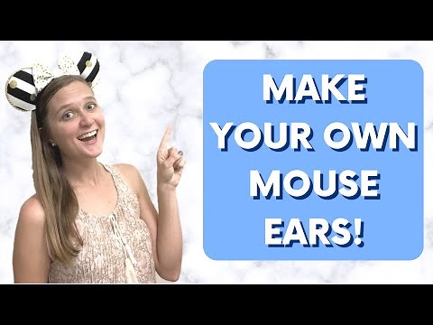 How to Make No-Sew Minnie Mouse Ears - DIY No-Sew Minnie Mouse Ear Headband Tutorial!
