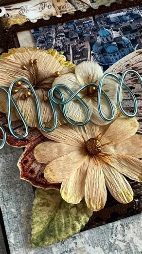 DIY mini-album with scrapbooking papers from #7dotsstudio