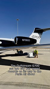 The Gulfstream G700 accrued two more city speed records on its way to #PAS25. | Aviation International News