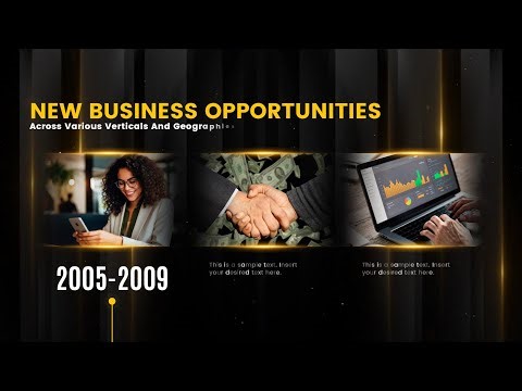 Free Corporate Company History Introduction Timeline Business Presentation Slideshow Video-FlexClip