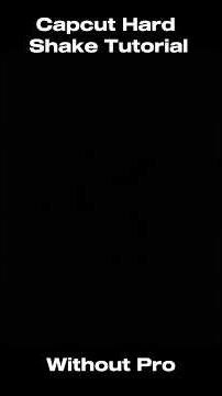 CapCut Hard Shake Tutorial Part 1 #football #edit #tutorial #shorts