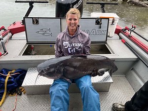 Woman catches West Virginia state record catfish