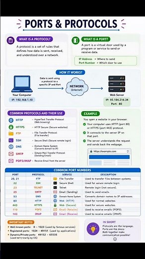 Ports and Protocols
