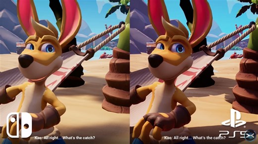 Kao the Kangaroo 'Switch Vs. PS5' comparison