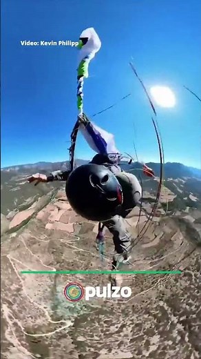 Parapentista se salva de morir; en plena acrobacia se le enredó el paracaídas | Pulzo