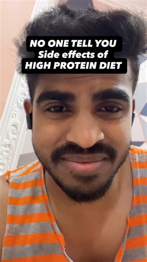 YASH | FTINESS & NUTRITION COACH on Instagram: "The side effect of high protein diet : NO ONE TELL YOU THIS . . . . . . . #highprotein #protein #bulking #bodybuilding #fitness Gym weightloss weightgain muscle gain sports training exercise workout plans diet nutrition meals egg chicken fish milk sattu"