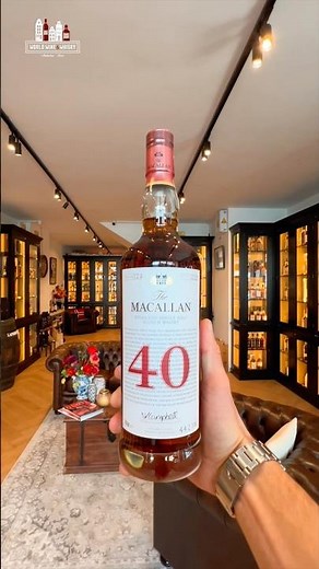 Six (6) bottles available of the exceptional The Macallan 40 Years Old 2025 – The Red Collection.