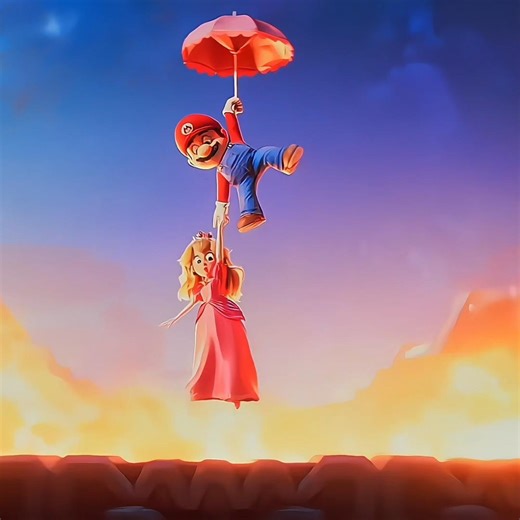 Bowser's Final Fall 😱🔥 | Mario & Peach Edit #supermario #shorts