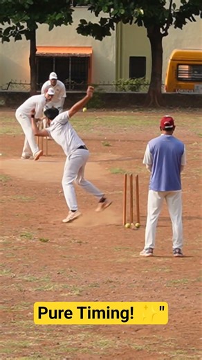That Sound Though! 😍 Elegant Six Over Extra Cover #TennisCricket