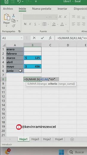 Suma Solo las Celdas con Datos en Excel ¡Así de Fácil! ✅ #excel #shorts