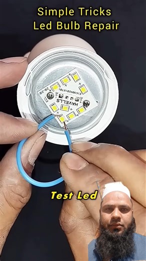 very simple tricks Led bulb repir led bulb repair #techtarun #ledbulbrepair