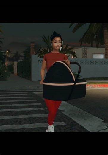 Pandasama Baby Carrier for Newborn Sims in TS4