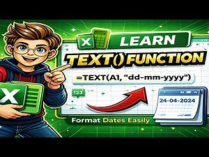 Excel TEXT Formula Explained 😍 | Format Date, Number & Currency Easily