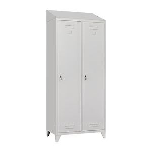[Hot Item] Factory Price Metal Lockers Storage Cabinet with Slop Top Steel Locker