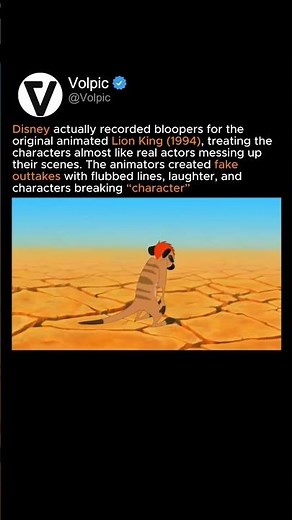 Disney Actually Animated Lion King Bloopers 😭