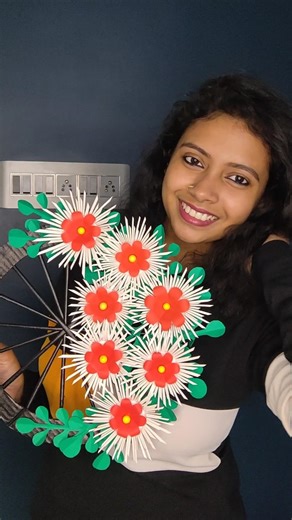 Beautiful Wall Decor Idea Using Disposable Cups #shorts #youtubeshorts #craftyhome #viralshort