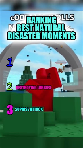 Ranking Best Roblox Natural Disaster Moments #shorts