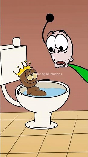 King Poop! 👑💩😂 (Animation Memes) #shorts #funny