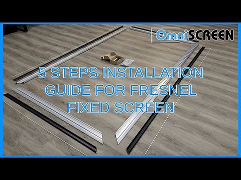 How To Fix A Projector Screen? OmniSCREEN 5 Steps Fixed Screen Installation Guide