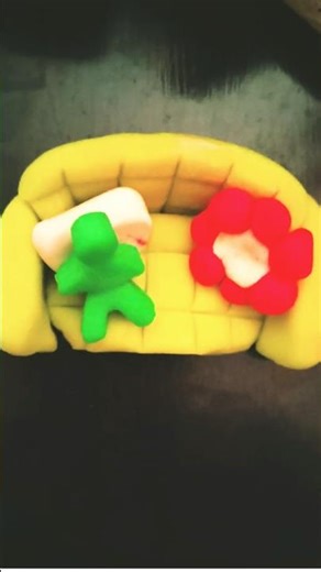 How to Make Clay Sofa | DIY Miniature Furniture Craft 🛋️ #asmr #craft