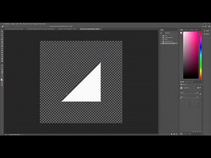 [QUICK TUTORIAL] - How to create isosceles right triangle in 5 clicks on Photoshop