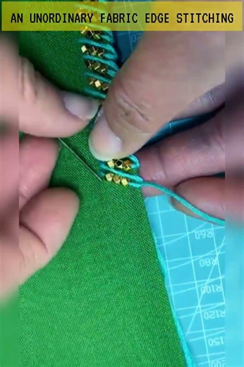 Aesthetic Fabric Finishing with Minimalist Beads